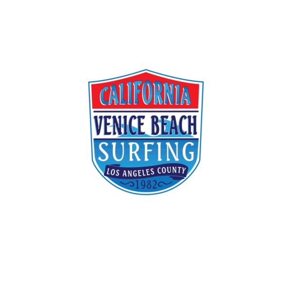 Venice Beach Surfing Sheild Thumbnail